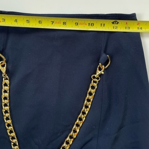 MaxMara Women's Navy 100% Virgin Wool Skirt Made in Italy Size 8 - Picture 8 of 9